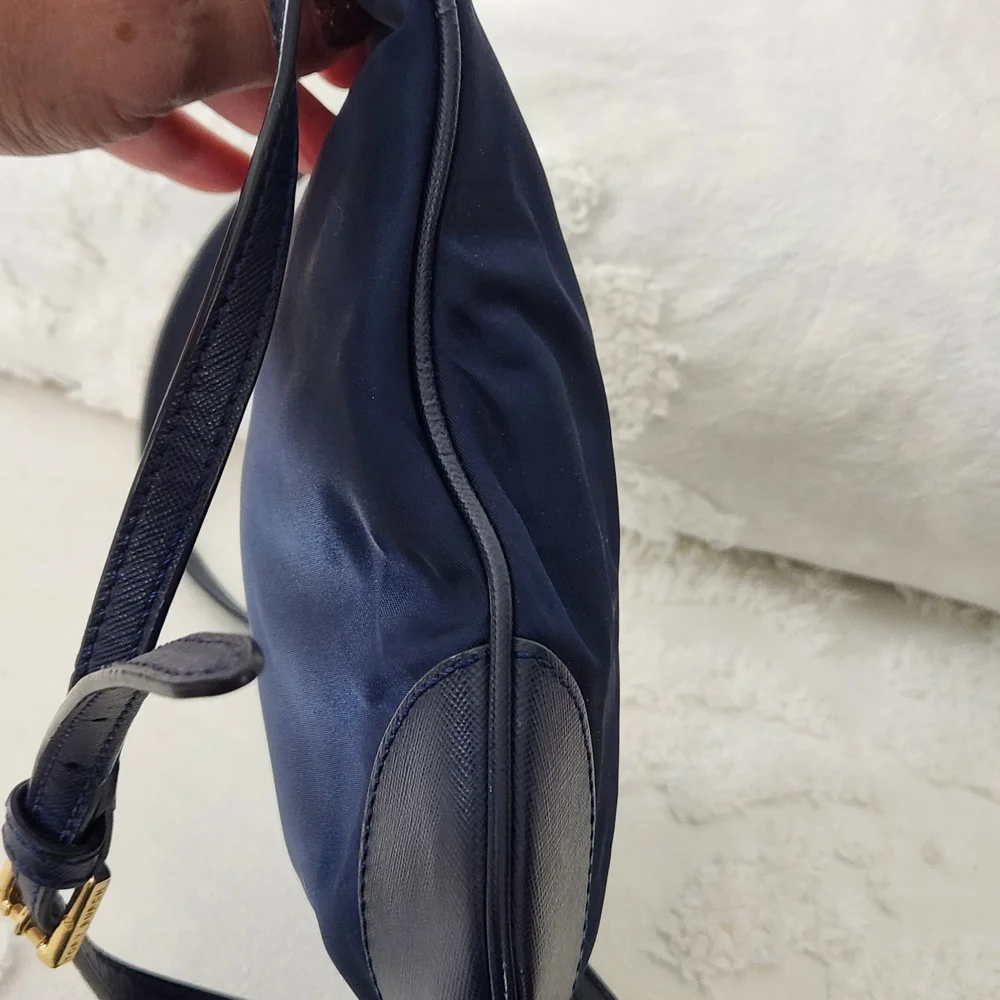 Tory Burch Midnight Blue Nylon Crossbody Swingback Bag